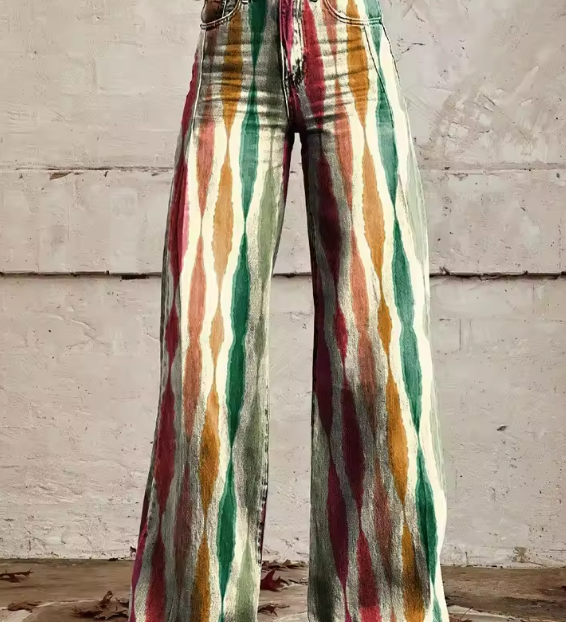 Noémie | Pantalon Imprimé Naturel