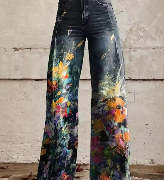 Monique | Pantalon Motif Libre