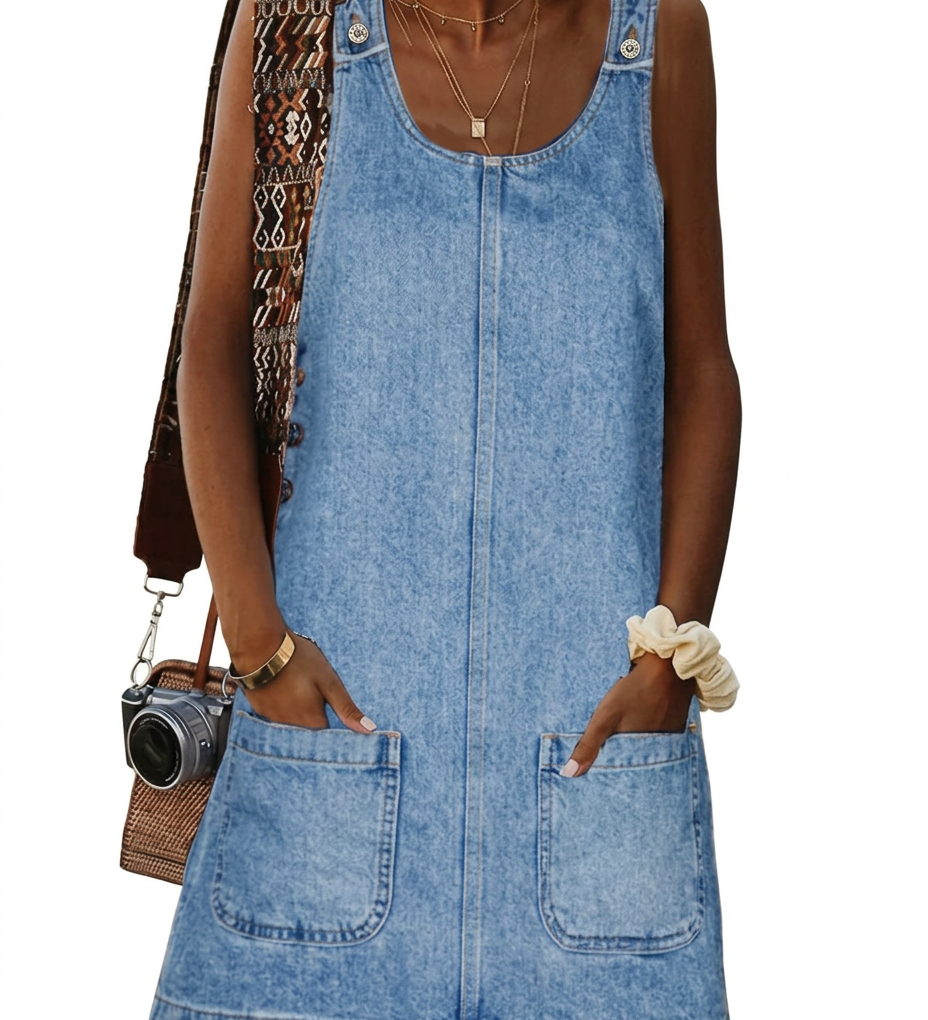 Lucile | Robe décontractée look denim