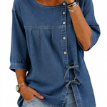 Colette | Blouse en denim vintage ample