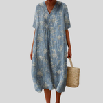 Genevieve - Robe d'Ete Imprimee Flatteuse