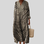 Blanche - Robe d'Ete Imprimee Flatteuse