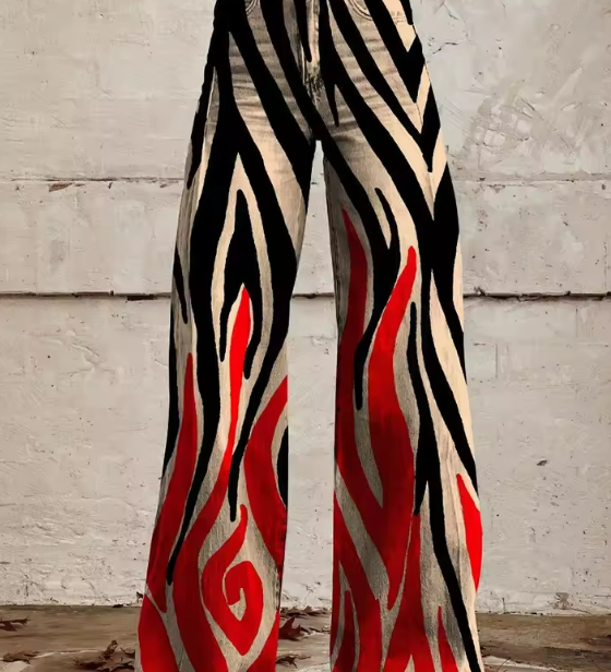 Véronique | Pantalon Imprimé Bohème