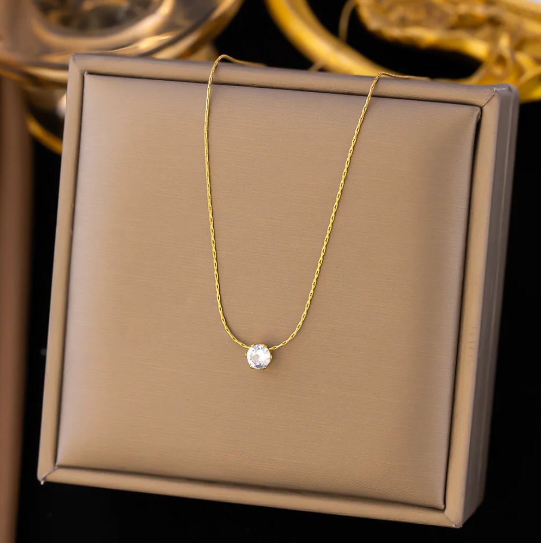 Collier en Diamant Doré Exclusif