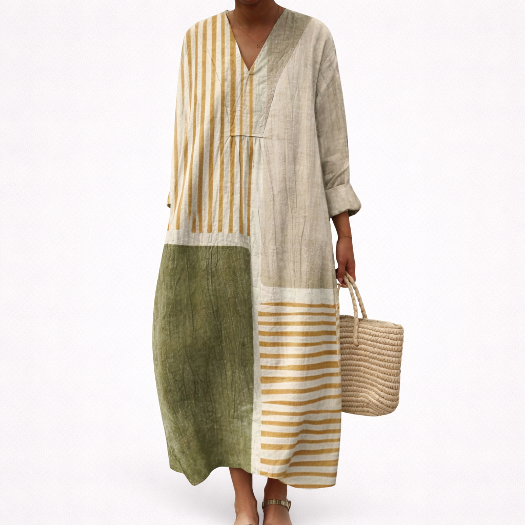 Tess - Robe d'Ete Imprimee Flatteuse