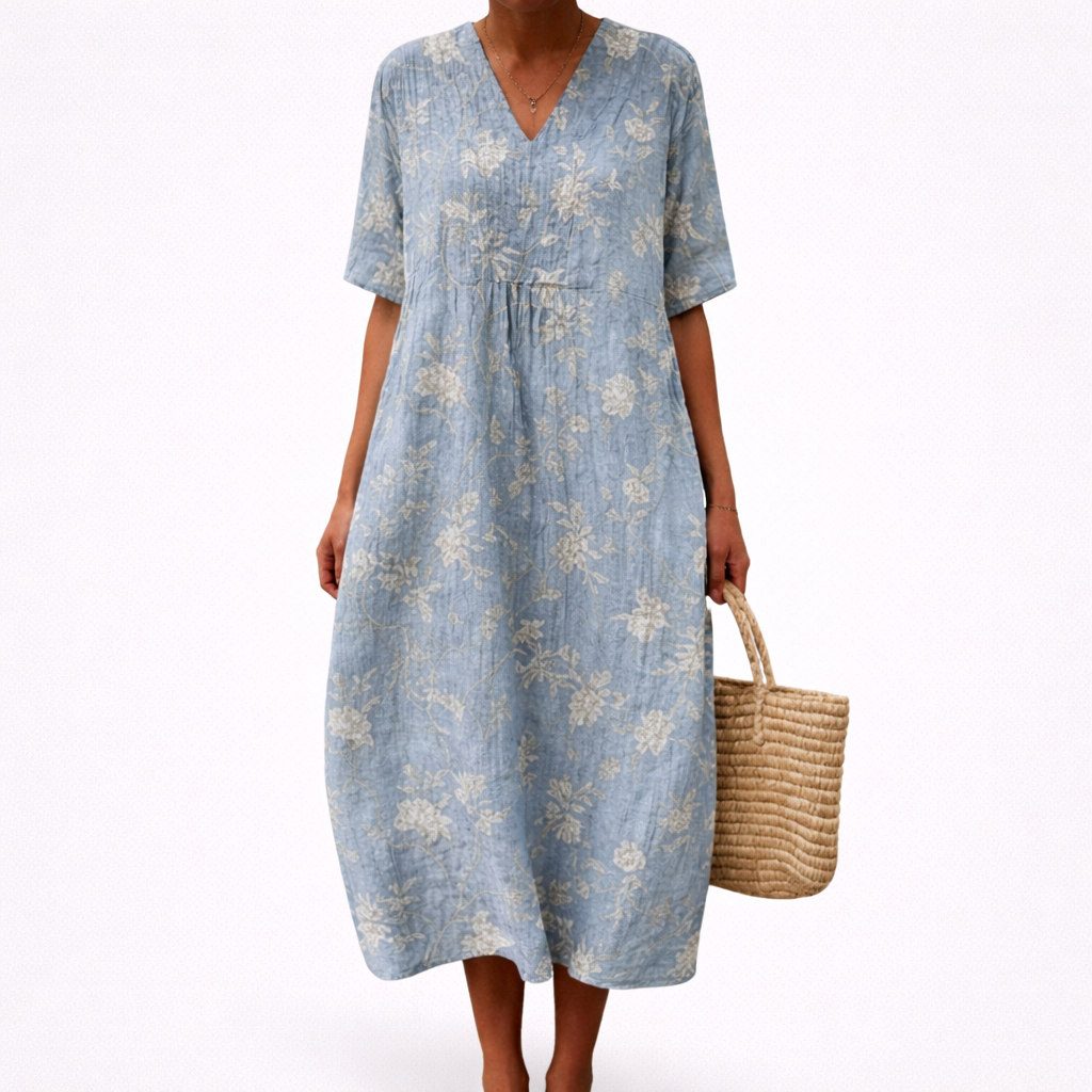 Line - Robe d'Ete Imprimee Flatteuse
