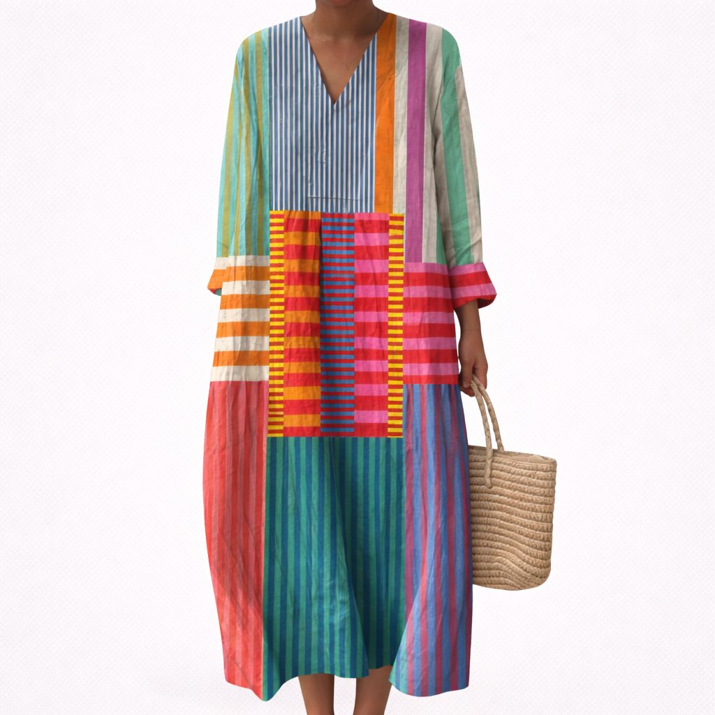 Alix - Robe d'Ete Imprimee Flatteuse