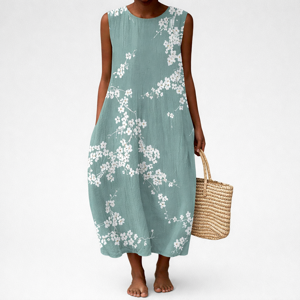 Ursule - Robe d'Ete Confortable Sans Manches