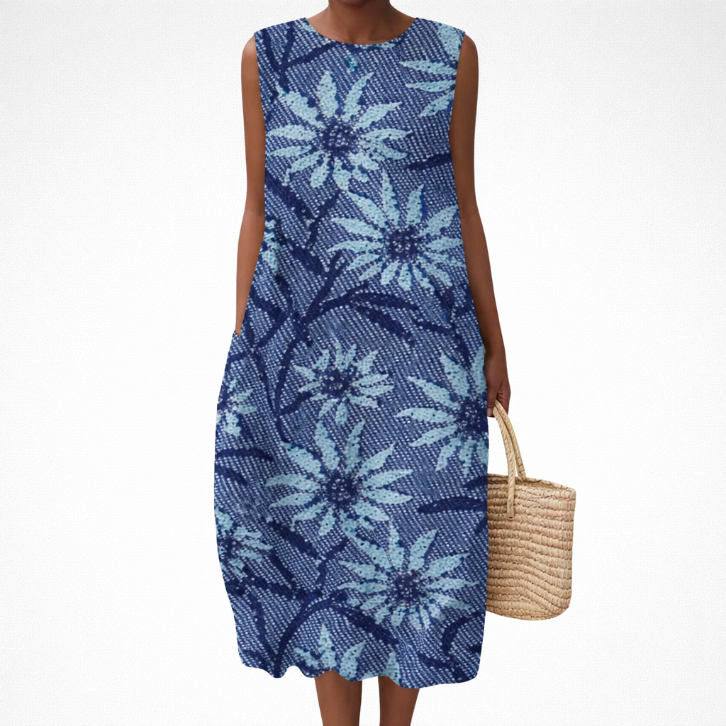 Adelaide - Robe d'Ete Confortable Sans Manches