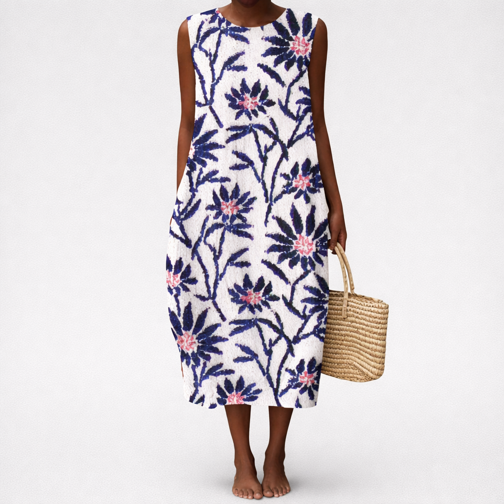 Remi - Robe d'Ete Confortable Sans Manches