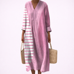 Nadine - Robe d'Ete Imprimee Flatteuse