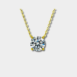 Raphaëlle – Collier en zirconium sur argent plaqué or 18 carats
