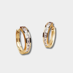 Pauline – Élégantes boucles d'oreilles en or et cristal