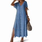 Léontine | Robe en denim rétro