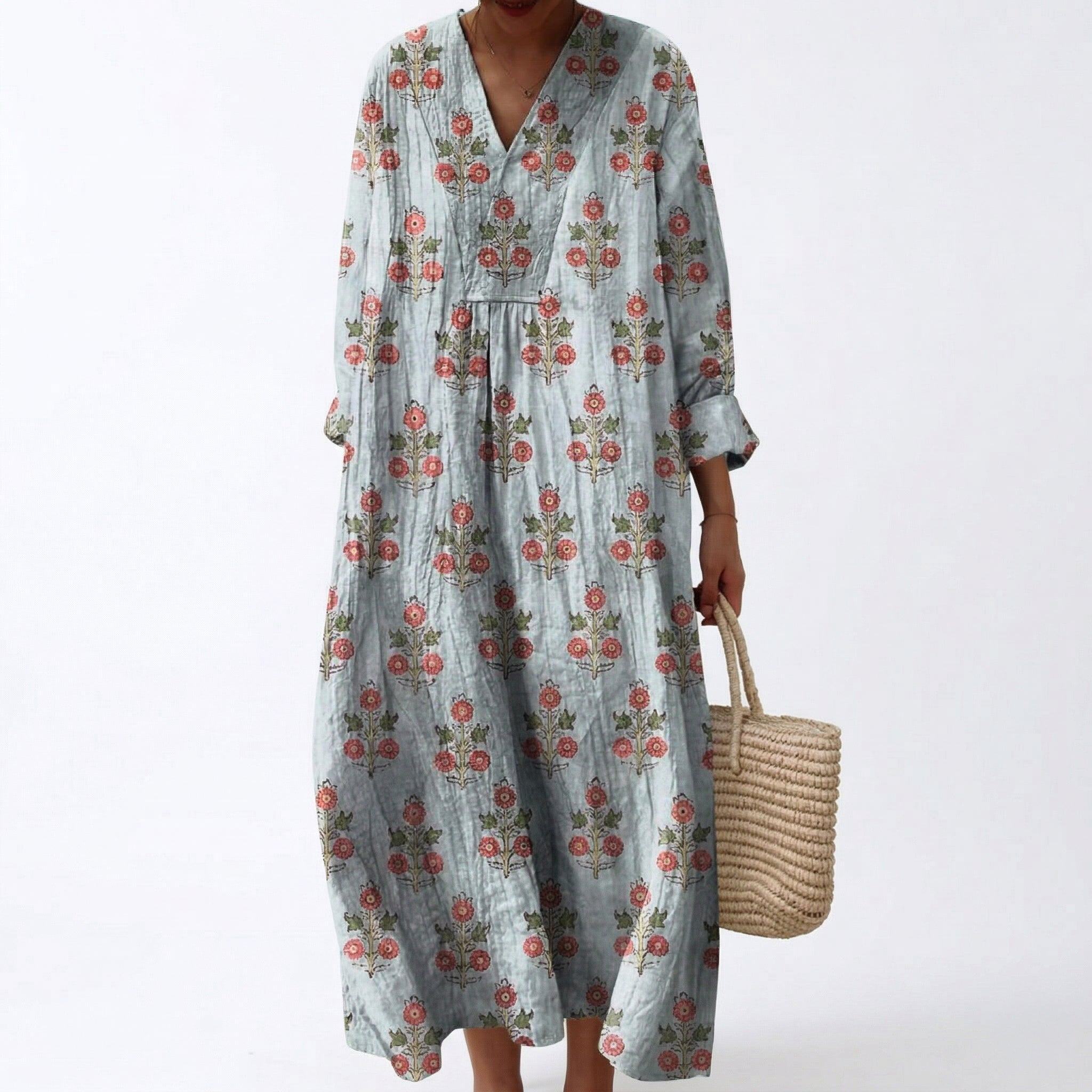 Chloe - Robe d'Ete Imprimee Flatteuse