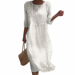 Anaïs - Robe casual brodée pour femme.