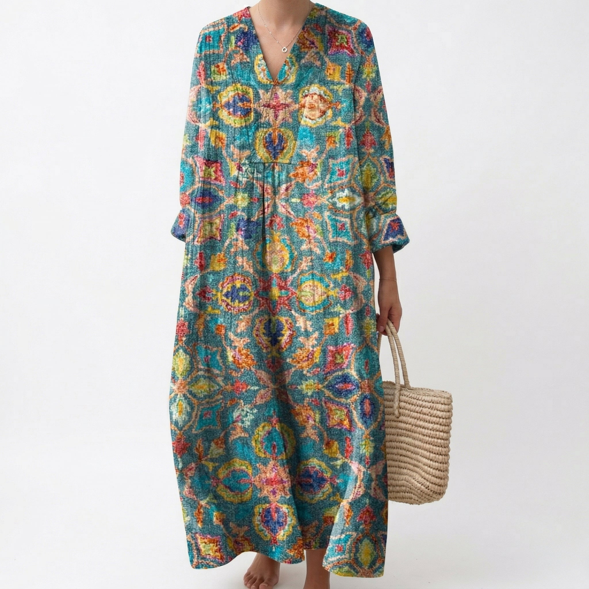 Capucine - Robe d'Ete Imprimee Flatteuse