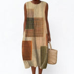 Lorys - Robe d'Ete Confortable Sans Manches
