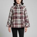 Beatrice | Veste Cape à Carreaux