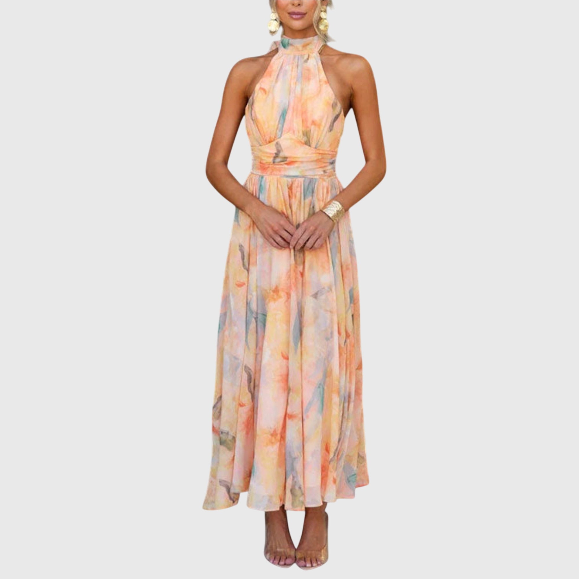 Nicole | Robe Maxi à Dos Nu