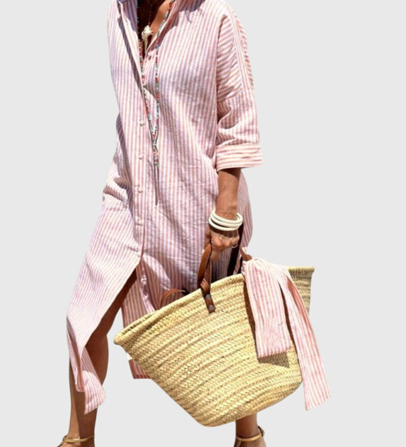 Ellen | Robe Rayée Classique