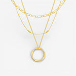 Collier à Trois Rangées Open Circle