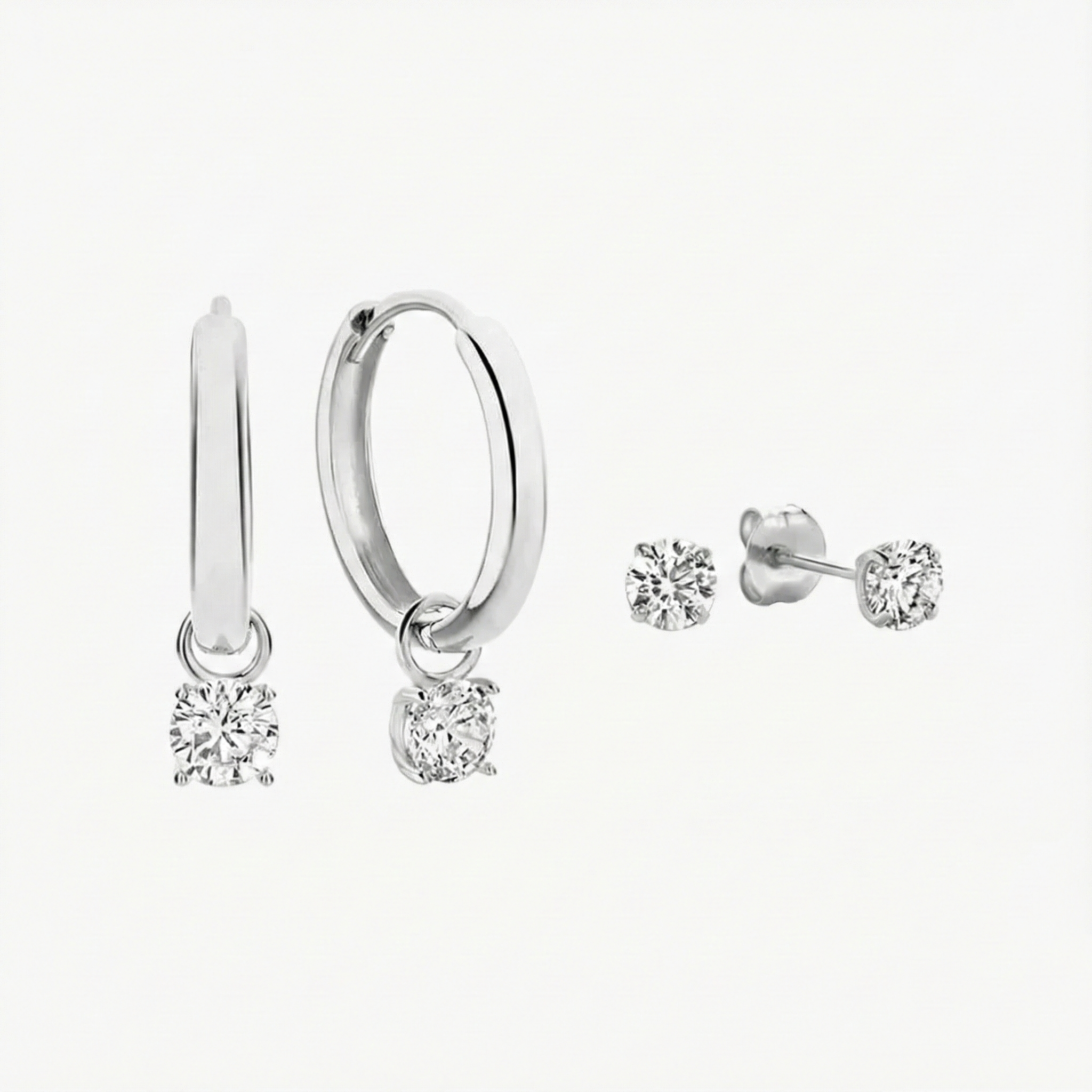 Set de boucles d'oreilles Larmes de Lune