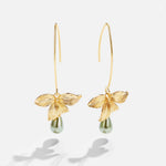 Juliane – Boucles d'oreilles en or à surface perlée