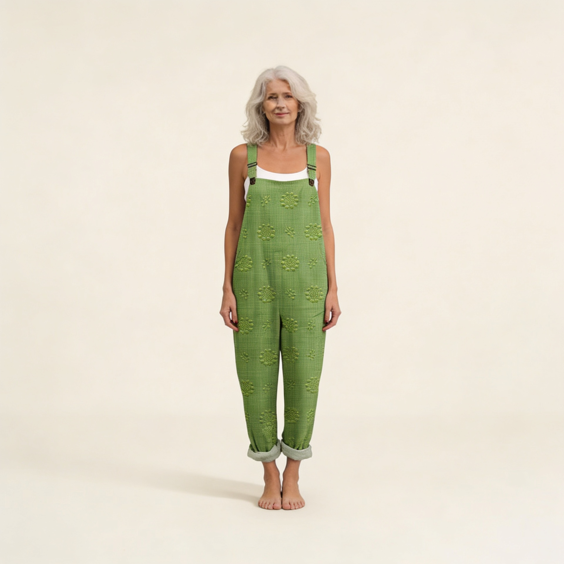 Eugénie | vert texturé naturel harmonieuse