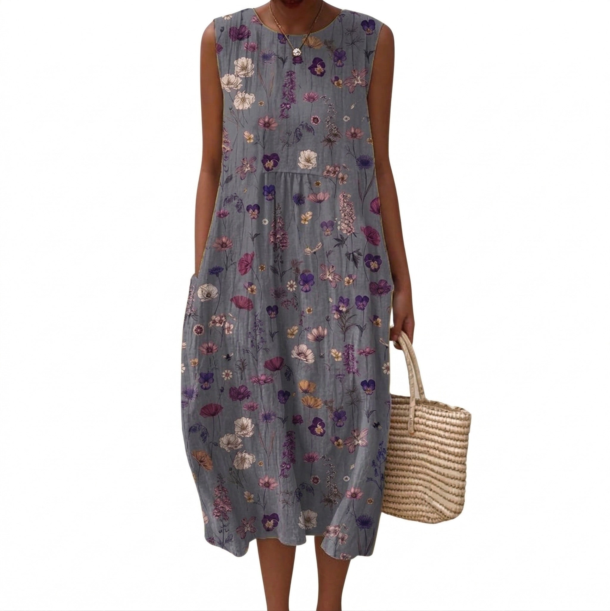 Mael - Robe d'Ete Confortable Sans Manches